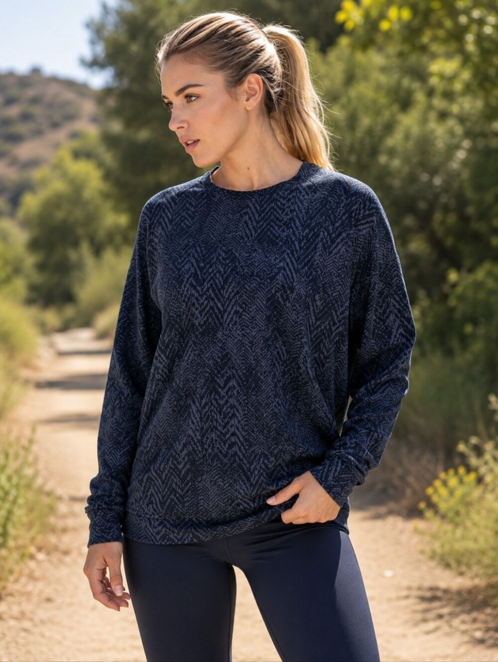 Athleta Studio To Street Pullover Sweatshirt Size XSP